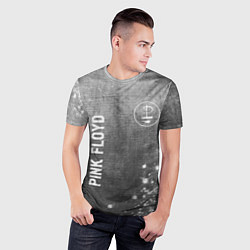 Футболка спортивная мужская Pink Floyd - grey gradient вертикально, цвет: 3D-принт — фото 2