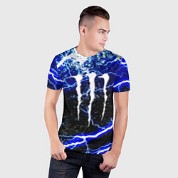 Футболка спортивная мужская Monster storm energy, цвет: 3D-принт — фото 2