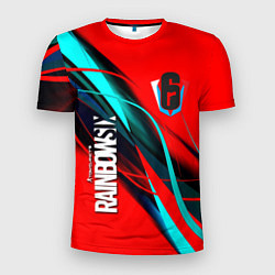 Футболка спортивная мужская Rainbow six геометрия полосы, цвет: 3D-принт