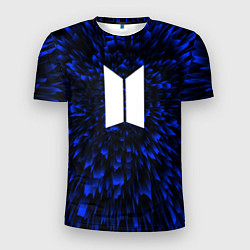 Мужская спорт-футболка BTS blue energy
