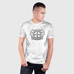 Футболка спортивная мужская Bayer 04 white poly, цвет: 3D-принт — фото 2
