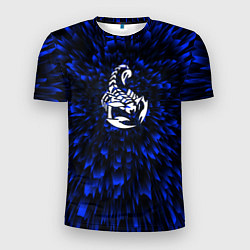 Футболка спортивная мужская Scorpions blue energy, цвет: 3D-принт