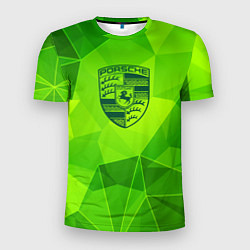Мужская спорт-футболка Porsche green poly