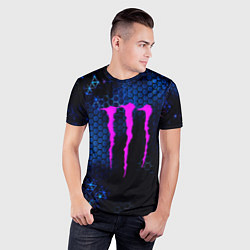 Футболка спортивная мужская Monster energy броня, цвет: 3D-принт — фото 2