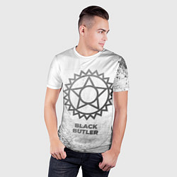 Футболка спортивная мужская Black Butler - white gradient, цвет: 3D-принт — фото 2