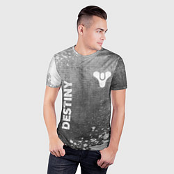 Футболка спортивная мужская Destiny - grey gradient вертикально, цвет: 3D-принт — фото 2