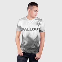 Футболка спортивная мужская Fallout - white gradient посередине, цвет: 3D-принт — фото 2
