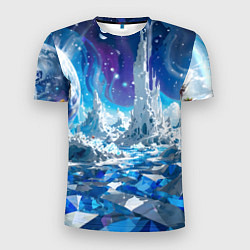 Футболка спортивная мужская Космический фантастический пейзаж, цвет: 3D-принт