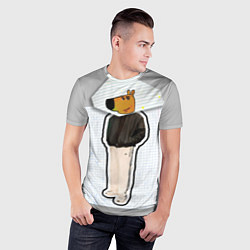 Футболка спортивная мужская Чиловый парень - свидетель мем, цвет: 3D-принт — фото 2