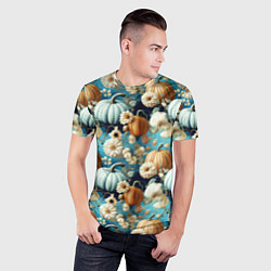 Футболка спортивная мужская Маленькие тыковки, цвет: 3D-принт — фото 2