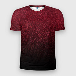 Футболка спортивная мужская Амарантовый градиент крошка, цвет: 3D-принт