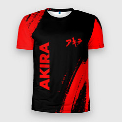 Футболка спортивная мужская Akira - red gradient вертикально, цвет: 3D-принт