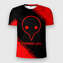 Мужская спорт-футболка Evangelion - red gradient