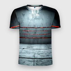 Футболка спортивная мужская Серый ринг, цвет: 3D-принт