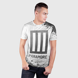 Футболка спортивная мужская Paramore - white gradient, цвет: 3D-принт — фото 2