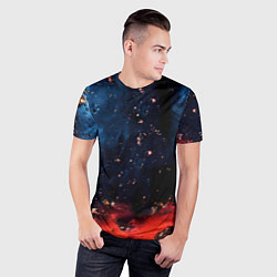Футболка спортивная мужская Багровый туман, цвет: 3D-принт — фото 2