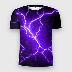 Мужская спорт-футболка Color purple black