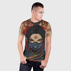 Футболка спортивная мужская Китана - японский стиль, цвет: 3D-принт — фото 2