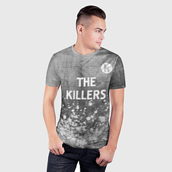 Футболка спортивная мужская The Killers - grey gradient посередине, цвет: 3D-принт — фото 2
