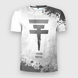 Мужская спорт-футболка Tokio Hotel - white gradient