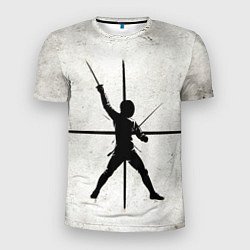 Футболка спортивная мужская Фехтование на саблях, цвет: 3D-принт