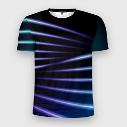 Мужская спорт-футболка Color black blue
