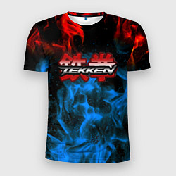 Футболка спортивная мужская Tekken огненные стиль, цвет: 3D-принт