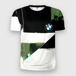Футболка спортивная мужская BMW логотип, цвет: 3D-принт
