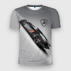 Мужская спорт-футболка Lamborghini - racing car
