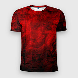 Футболка спортивная мужская Абстракция - red trash darkness, цвет: 3D-принт