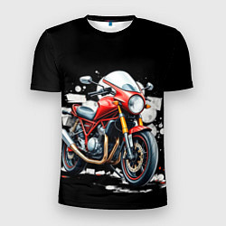 Футболка спортивная мужская Red Moto, цвет: 3D-принт