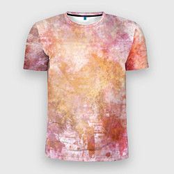 Мужская спорт-футболка Абстракция - atomic gold