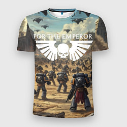 Мужская спорт-футболка Warhammer 40k поле боя