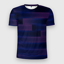 Мужская спорт-футболка Color blue square