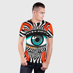 Футболка спортивная мужская Глаз, цвет: 3D-принт — фото 2