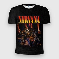 Мужская спорт-футболка Nirvana unplugget