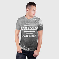 Футболка спортивная мужская Haval - grey gradient, цвет: 3D-принт — фото 2