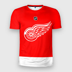 Футболка спортивная мужская Detroit Red Wings red, цвет: 3D-принт