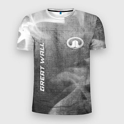 Футболка спортивная мужская Great Wall - grey gradient вертикально, цвет: 3D-принт