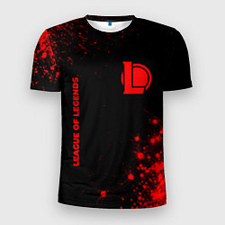 Футболка спортивная мужская League of Legends - red gradient вертикально, цвет: 3D-принт