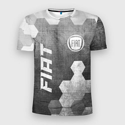 Футболка спортивная мужская Fiat - grey gradient вертикально, цвет: 3D-принт