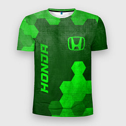 Футболка спортивная мужская Honda - green gradient вертикально, цвет: 3D-принт