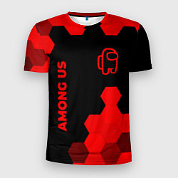 Футболка спортивная мужская Among Us - red gradient вертикально, цвет: 3D-принт