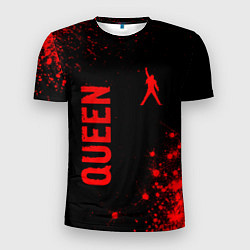 Футболка спортивная мужская Queen - red gradient вертикально, цвет: 3D-принт