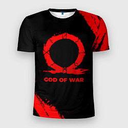 Футболка спортивная мужская God of War - red gradient, цвет: 3D-принт