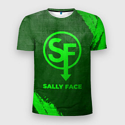 Футболка спортивная мужская Sally Face - green gradient, цвет: 3D-принт