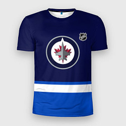 Футболка спортивная мужская Виннипег Джетс хоккей, цвет: 3D-принт