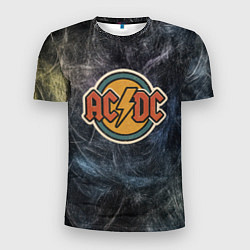 Мужская спорт-футболка ACDC логотип олдскул