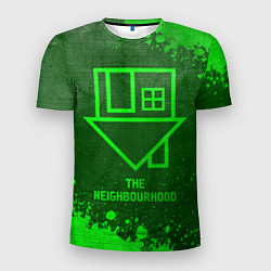 Футболка спортивная мужская The Neighbourhood - green gradient, цвет: 3D-принт