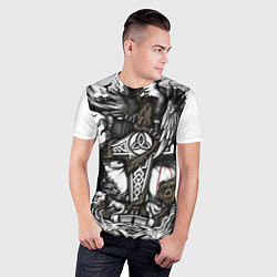 Футболка спортивная мужская Языческий бог воинов, цвет: 3D-принт — фото 2